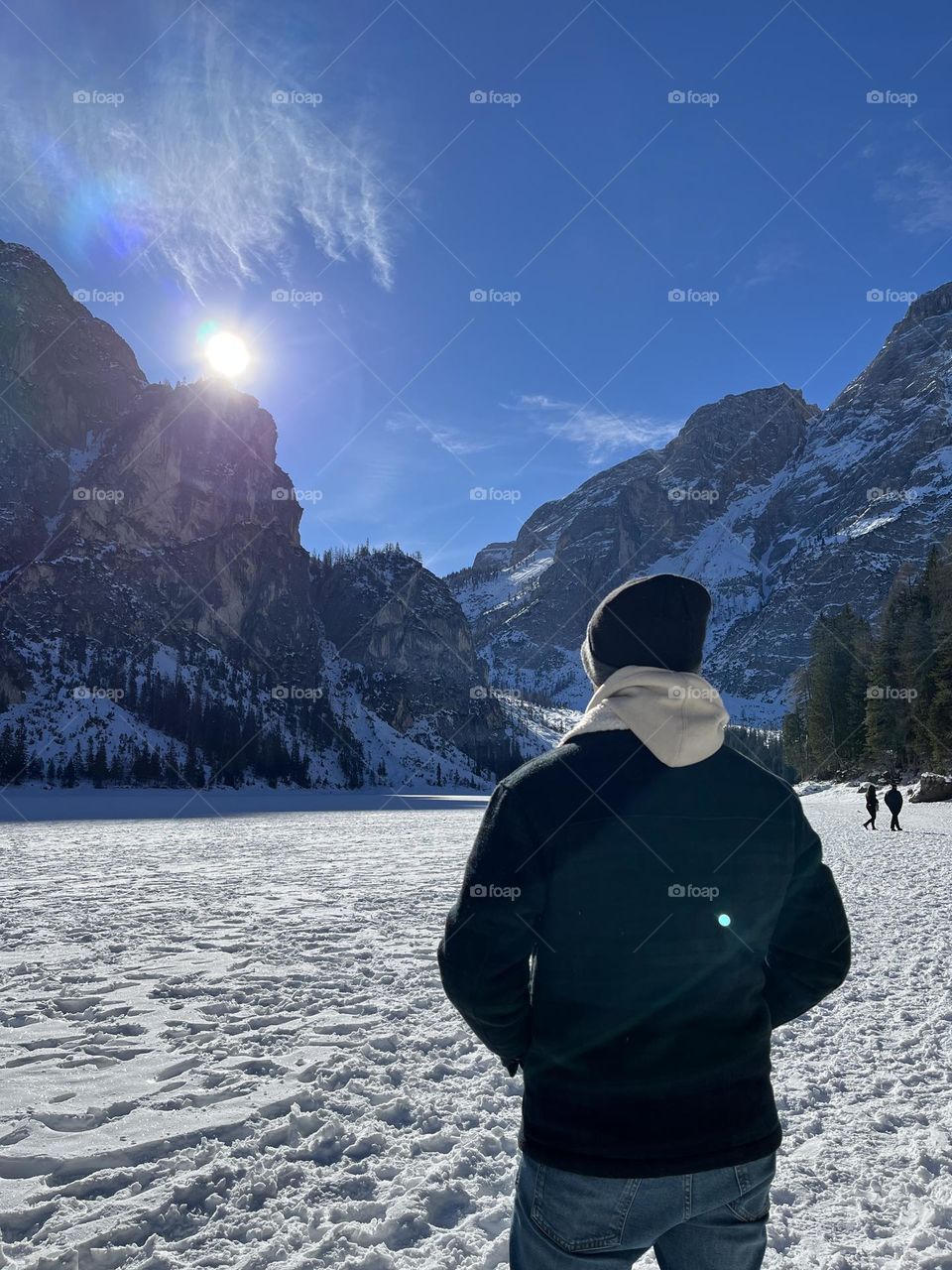 Lago di braies , frozen lake…  IG ACCOUNT: drewpinangang