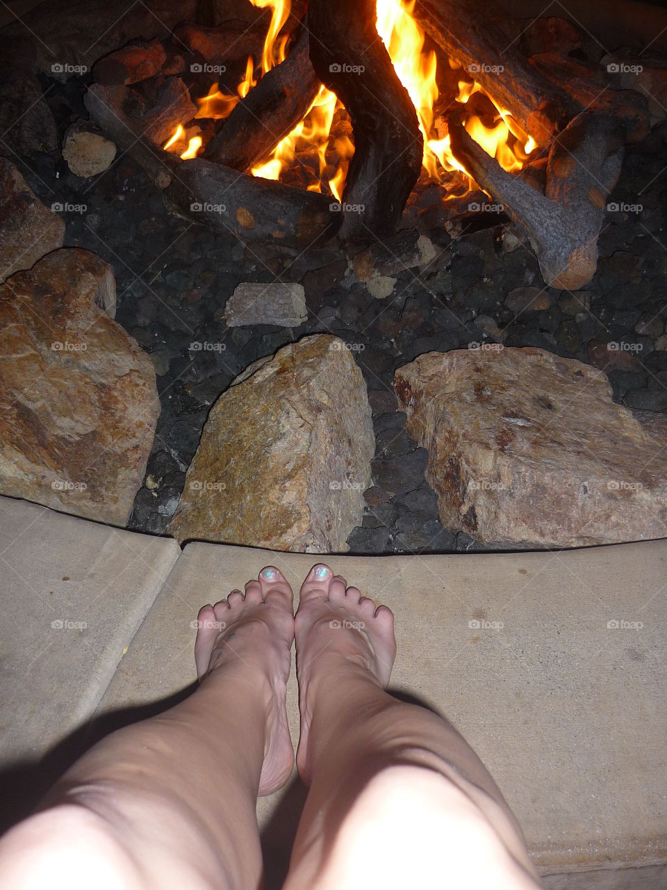 feet by the fire