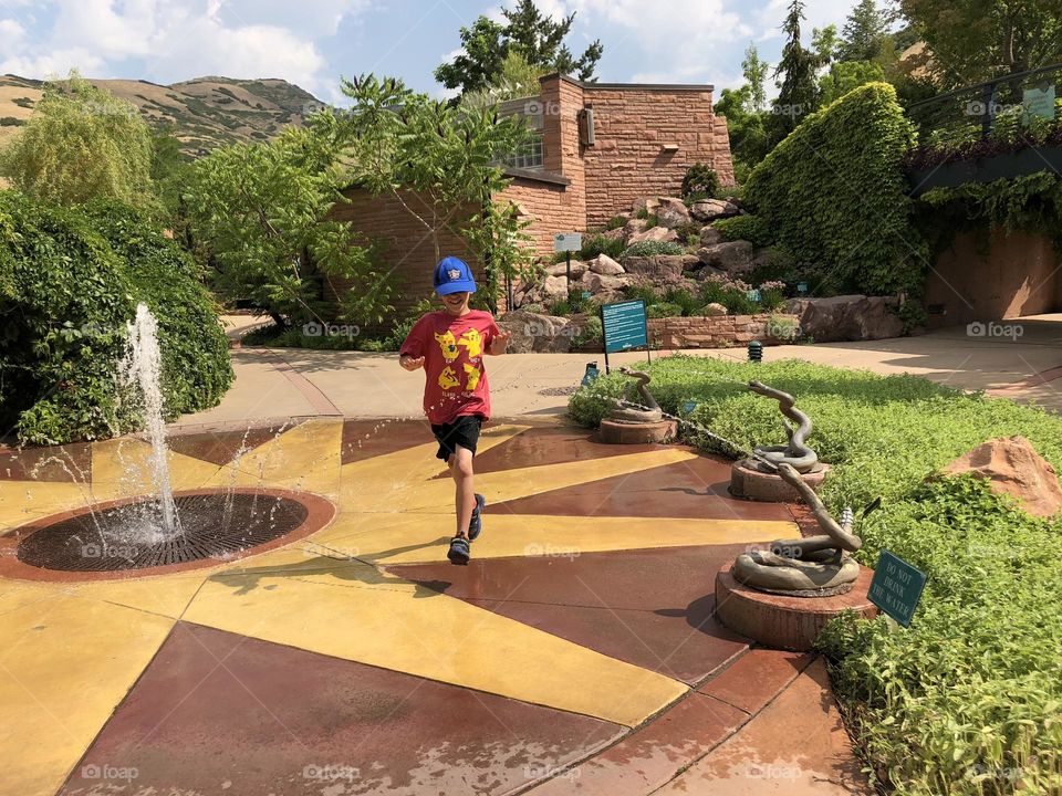 Summer sprinkler fun