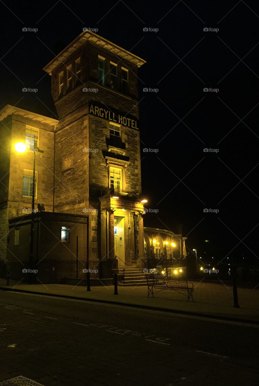 Hotel at night