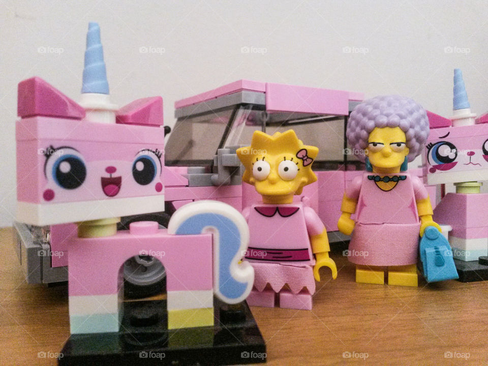 legos in pink