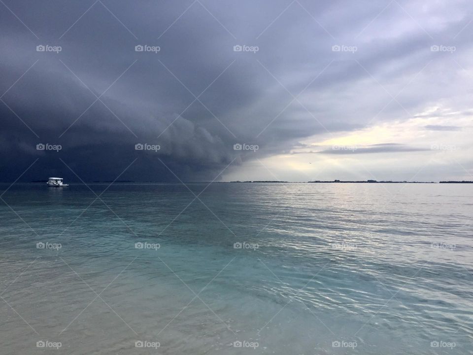 Spot the boat - somewhere in Maldives 