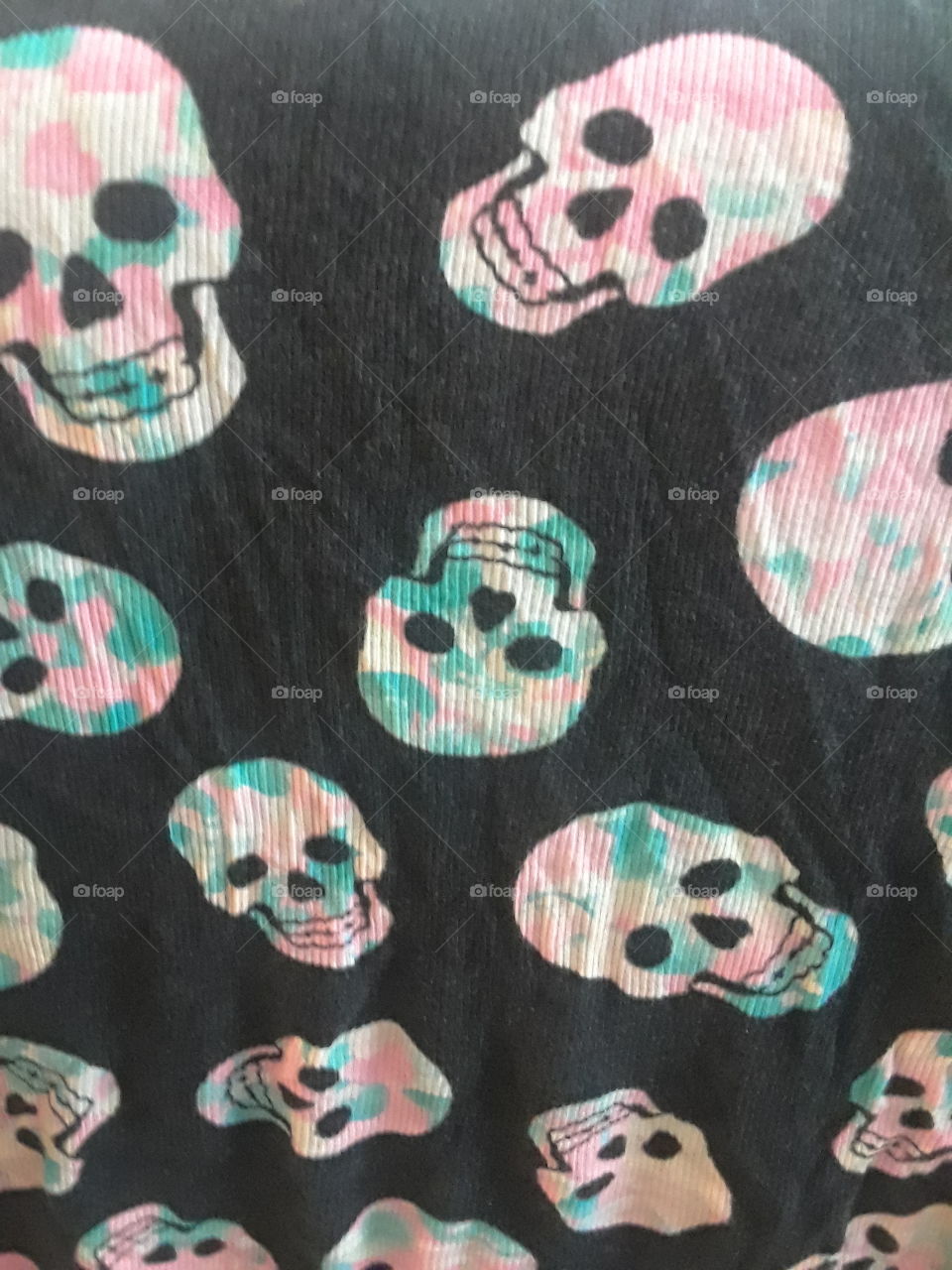 colorful skulls