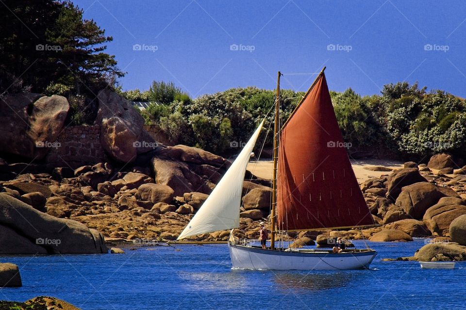  sailboat on the sea