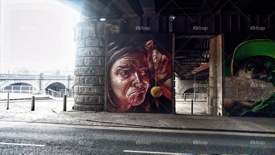Street art by the clyde