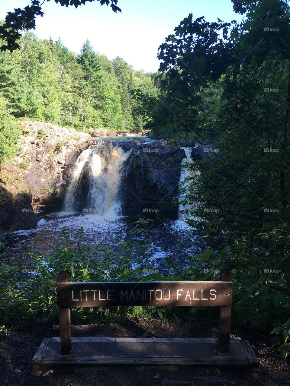 The Little Manitou Falls in Pattison State Park in Wisconsin