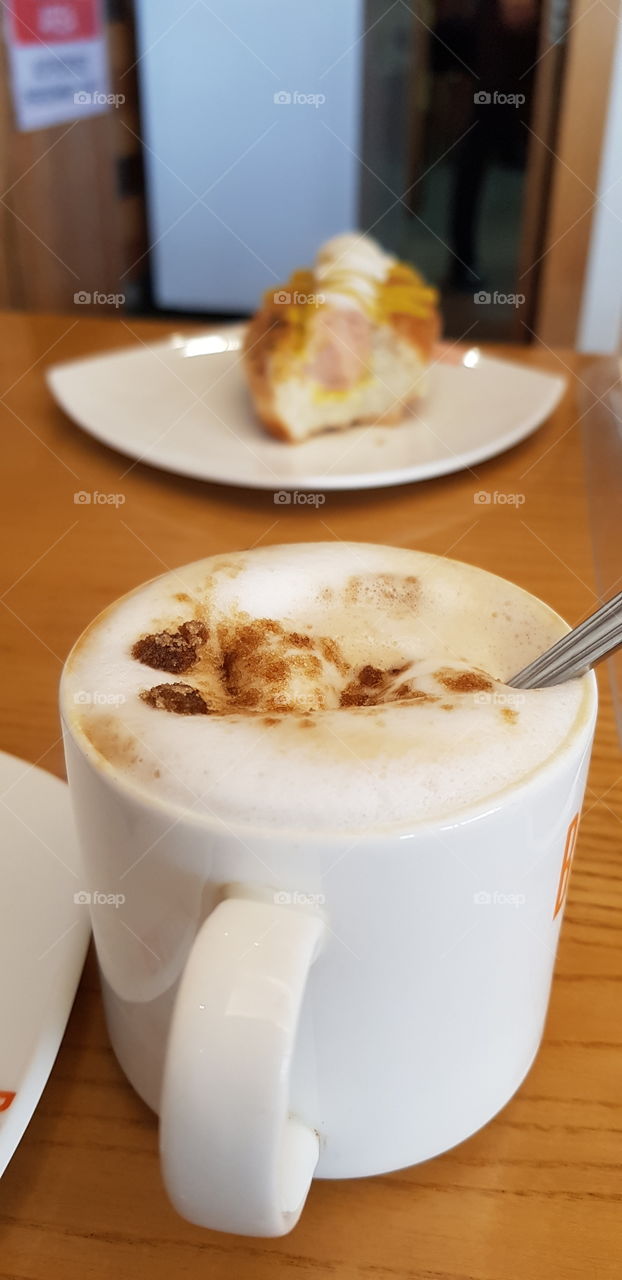 coffee in a restaurant