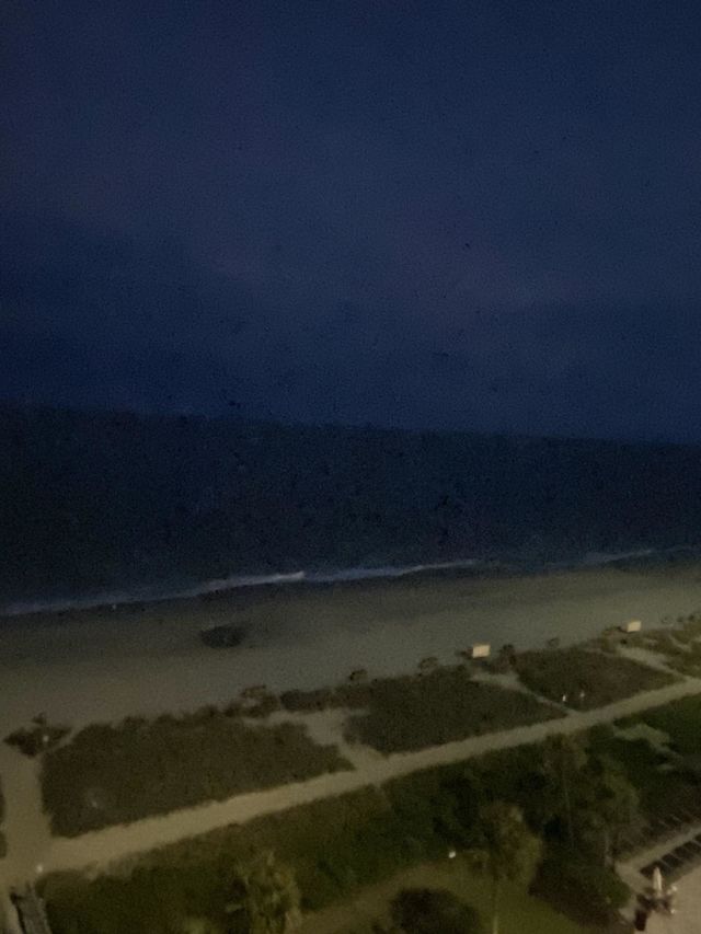 The ocean at night 