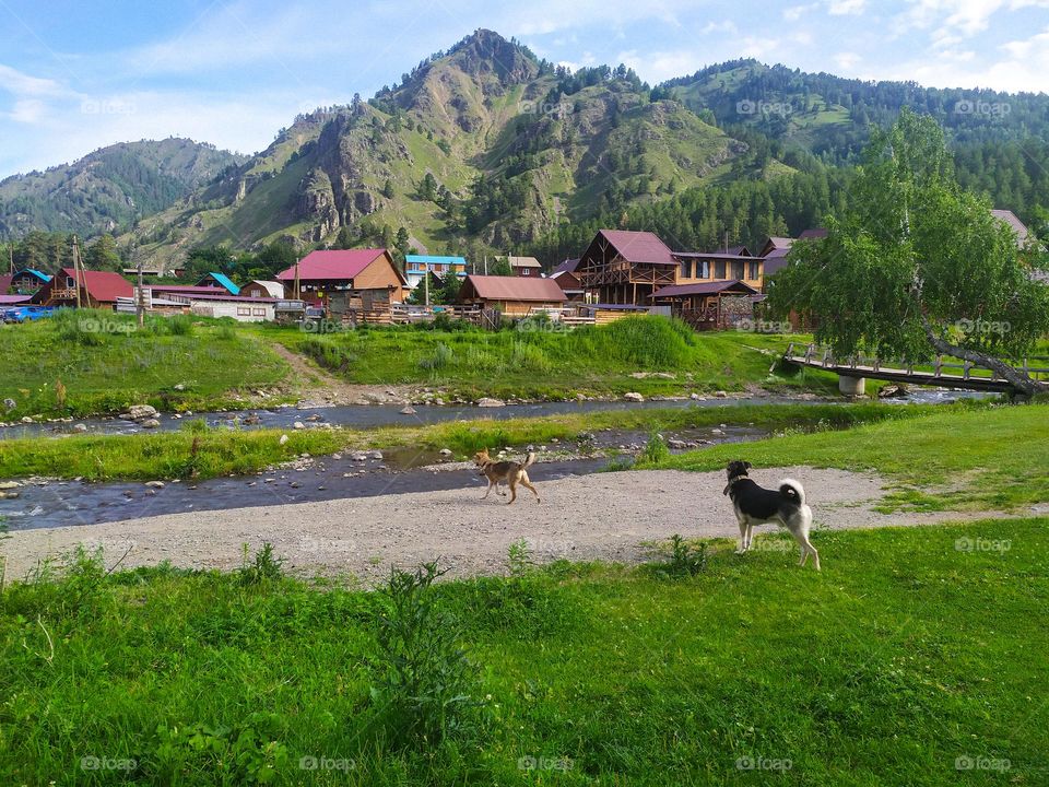 Recreation center in the mountains