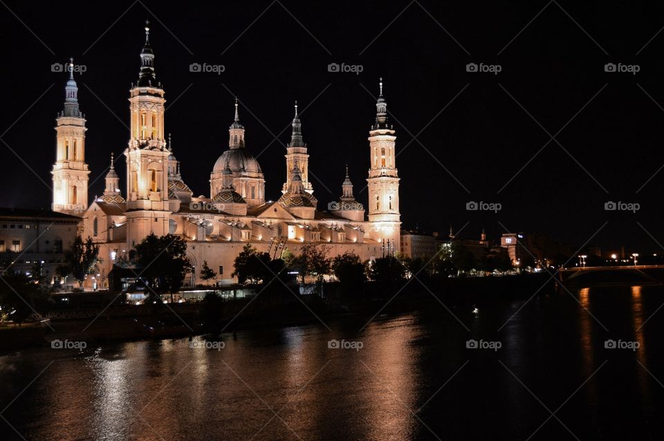 Zaragoza View Night