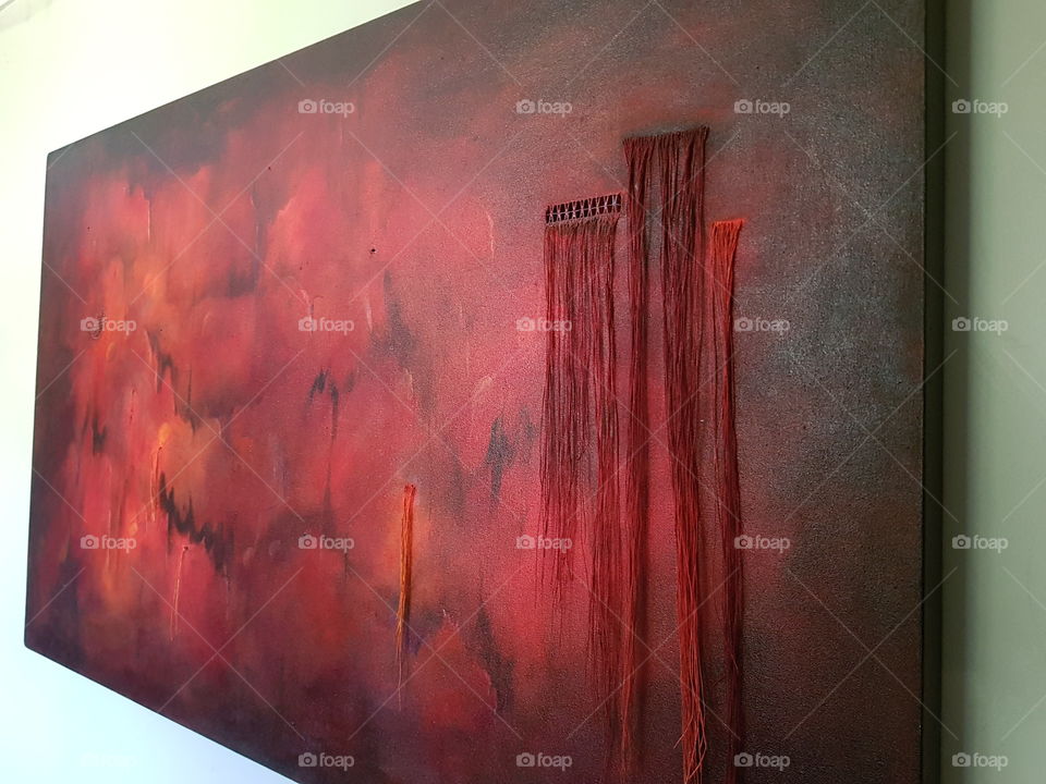 Original colors and this is the whole thing. I'm amazed at what I have been able to create with my camera from different parts of my painting.