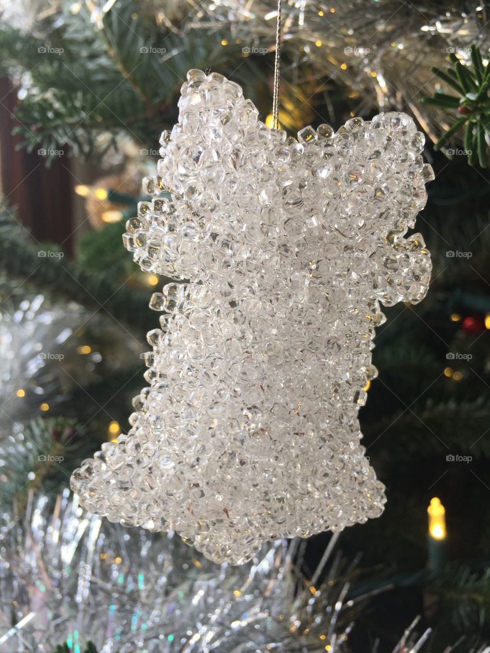 Crystal bead ornament 
