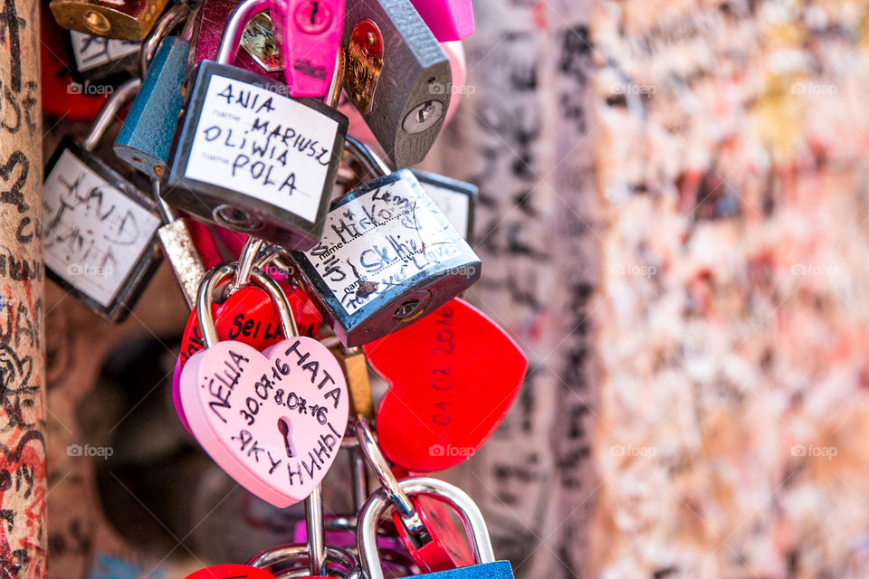 Love Padlocks In Romeo And Juliet House In Verona Italy