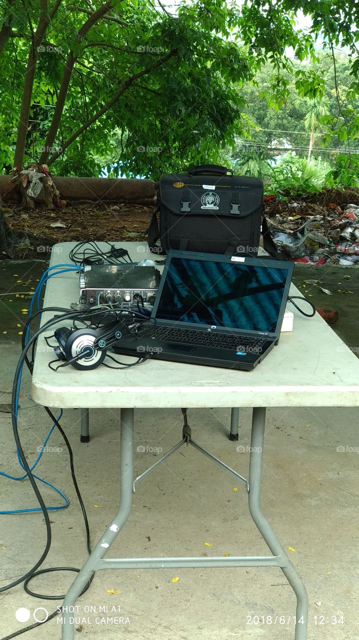 equipment used to record audio and video