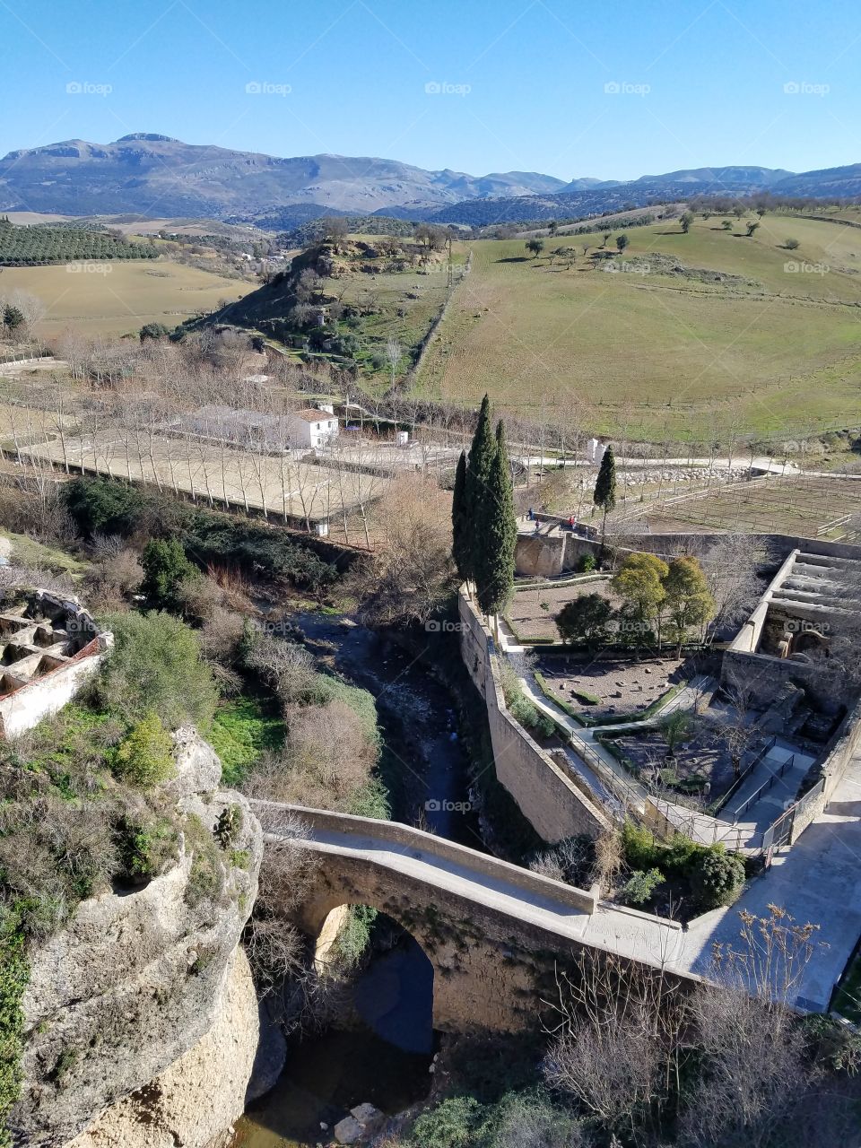 Landscape view in Ronda, Spain
