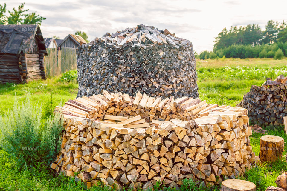 Wood, firewood, countryside, rural