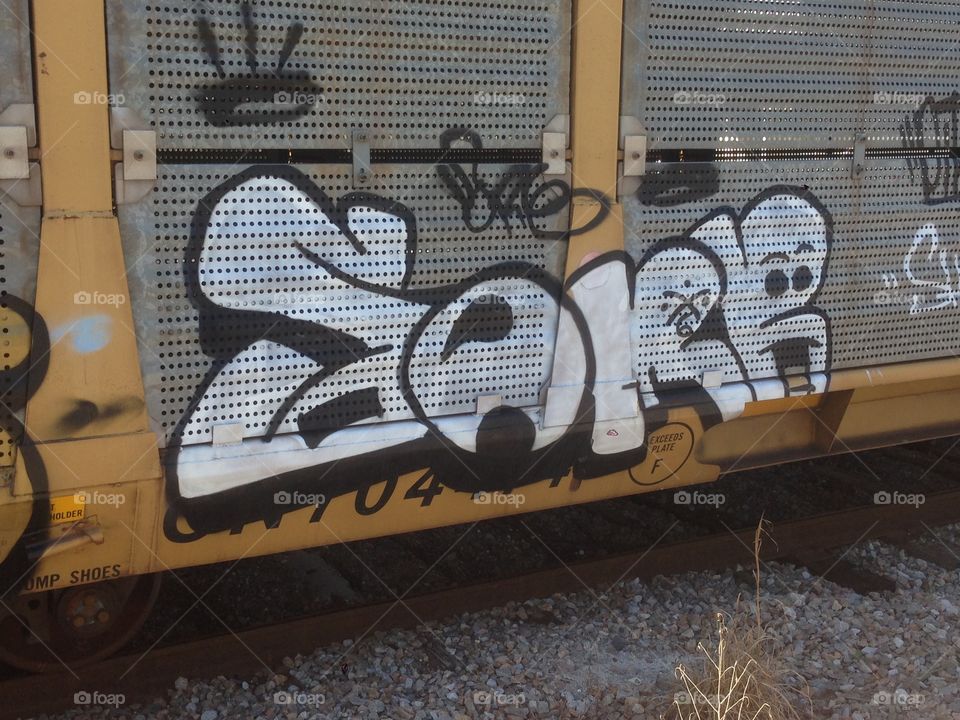 Train car graffiti
