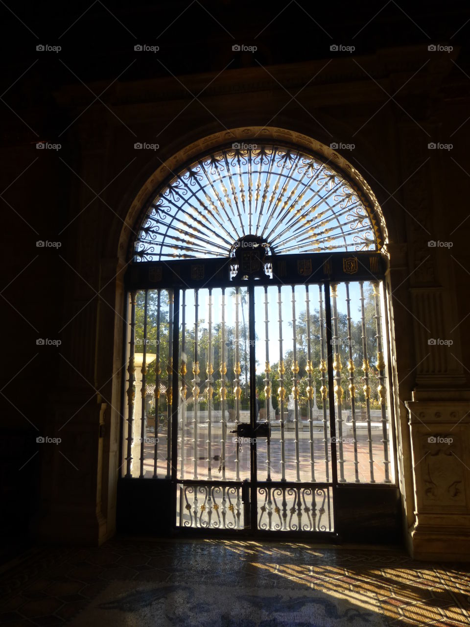 From the inside of that castle door