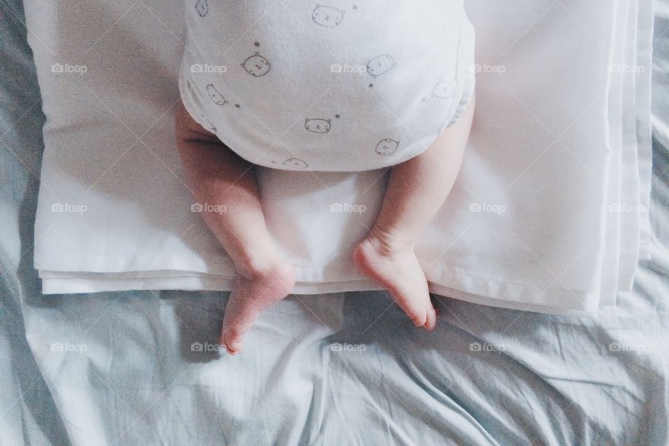 baby legs. Happy morning