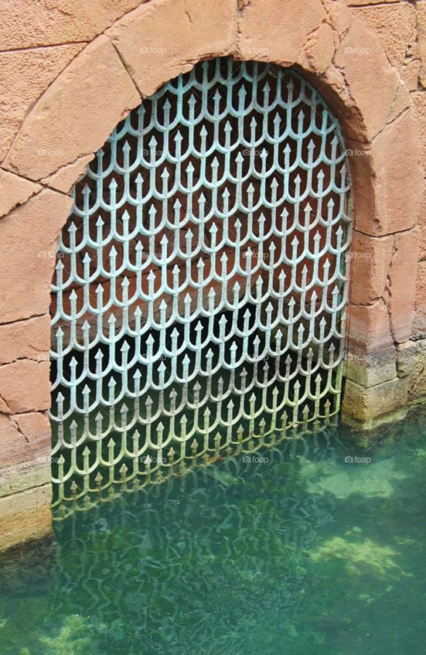 Architectural detail at Atlantis in Nassau Bahamas