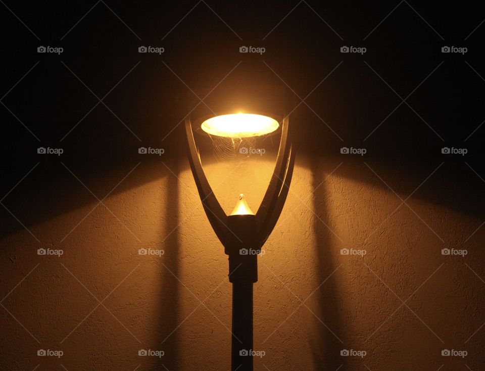 At late night street light makes us warmer inside.