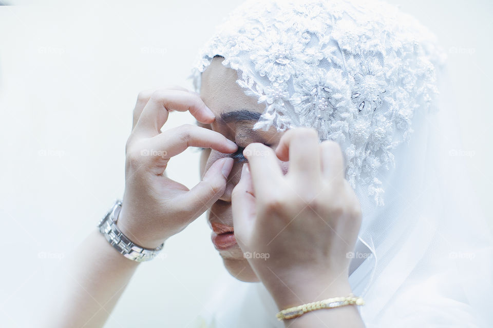 Getting Ready Beutiful Bride