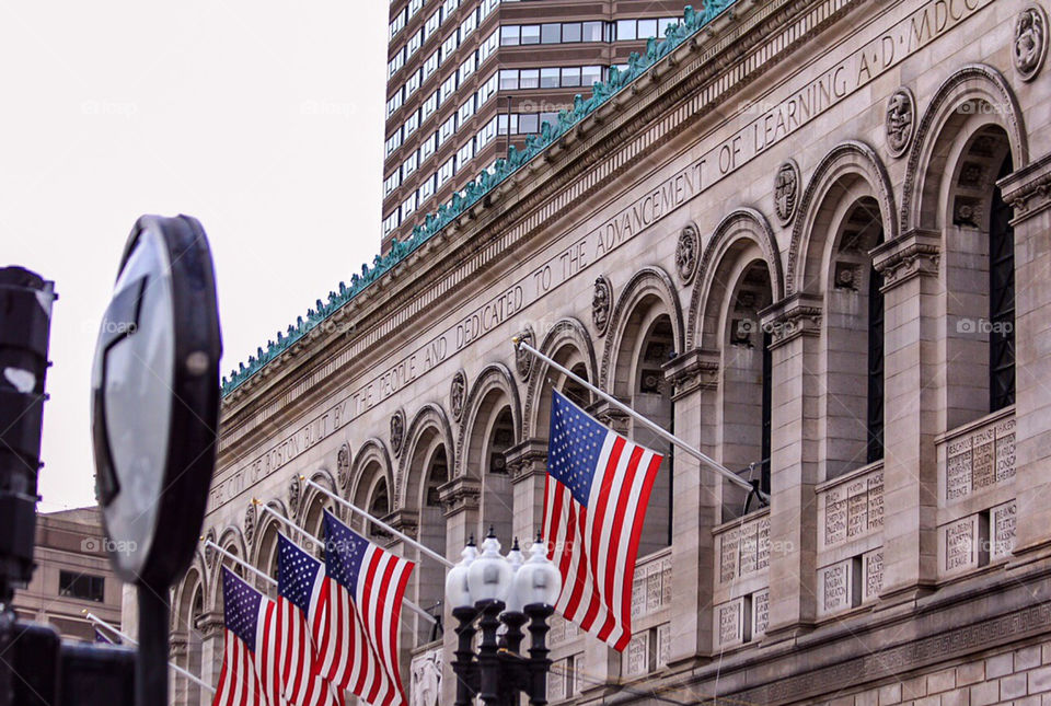 Boston Public Library in Copley Square.