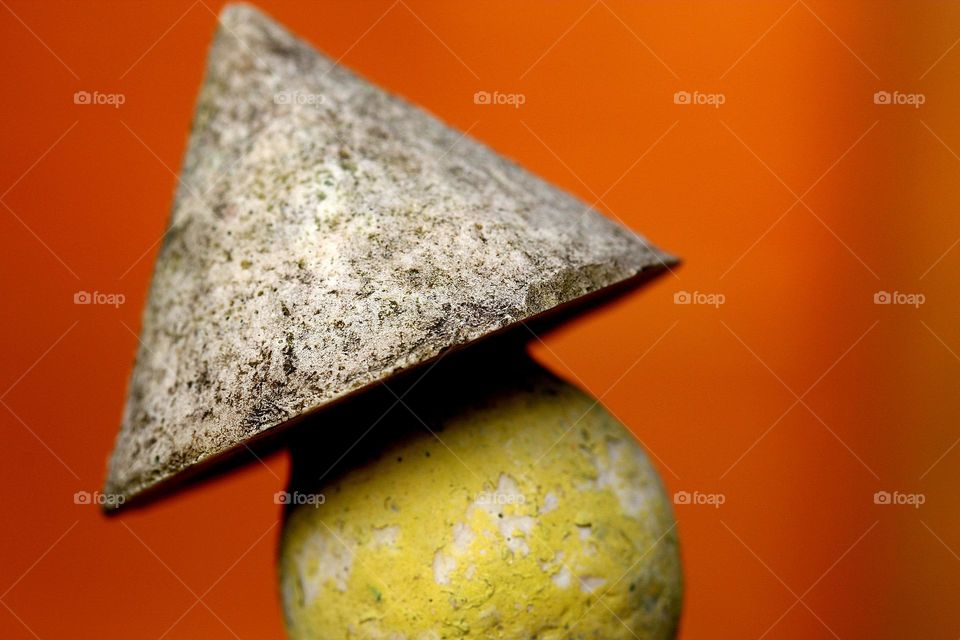 Abstractes Bild in orange