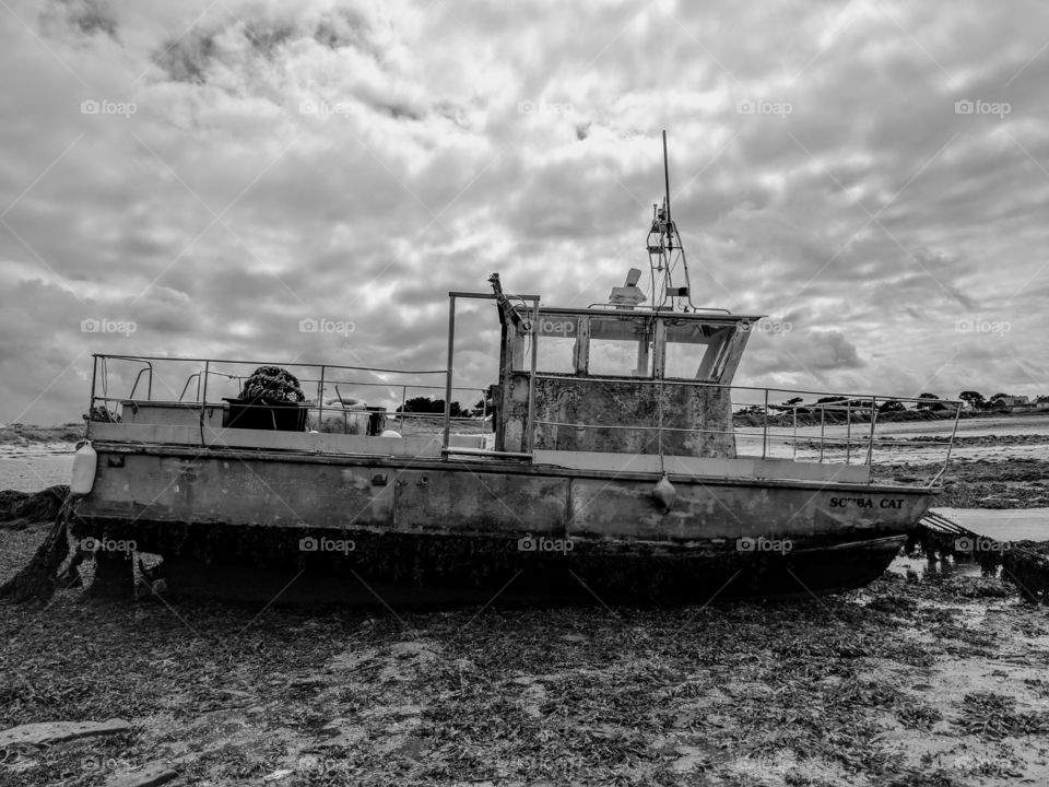 Rusty old fishing boat