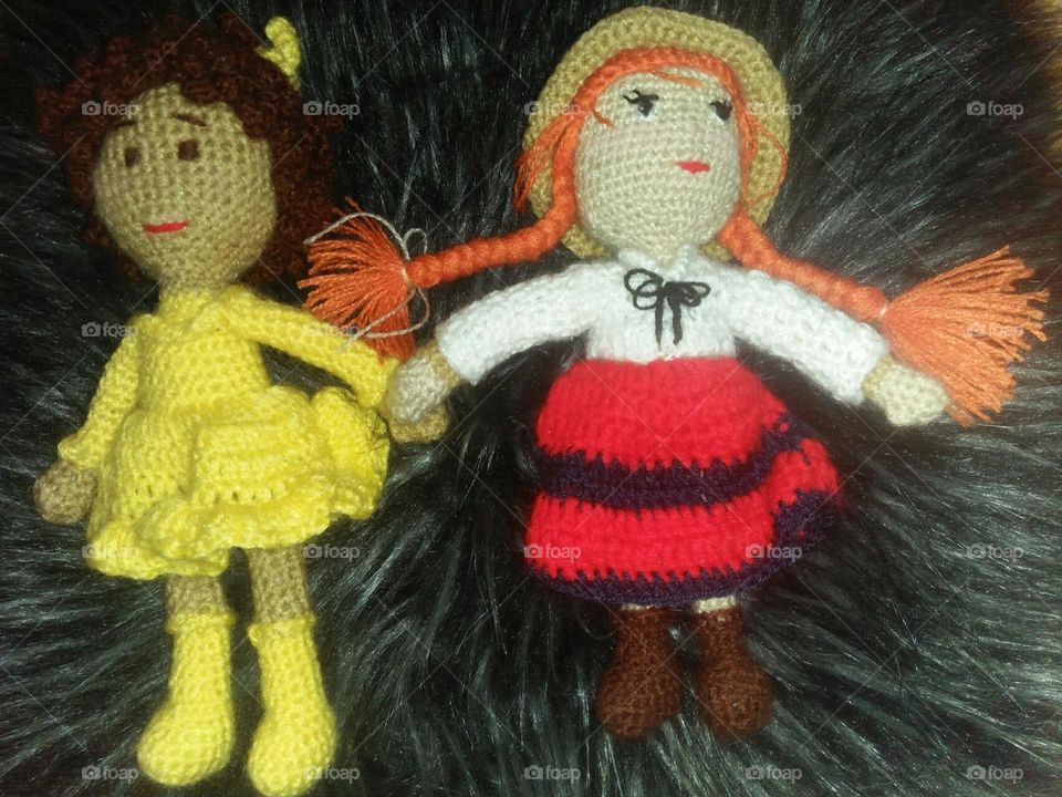 Two girls doll