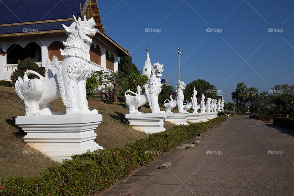 Statue in the temple in Thailand 