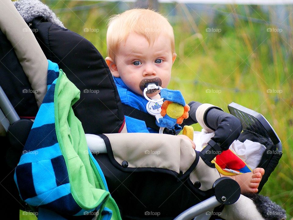 Baby in the stroller