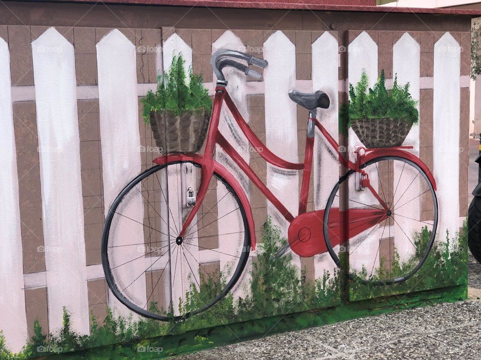 Bicycle, complimentary colours, colors 