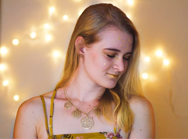 Gold, bokeh, and things like that.