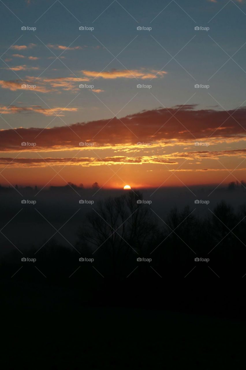 Sunset seen from Tarnow