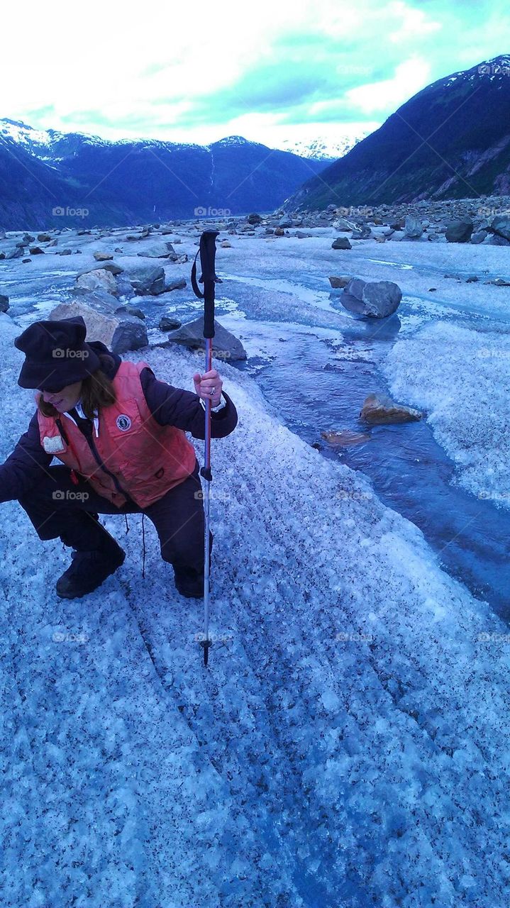 on top 90 a glacier
