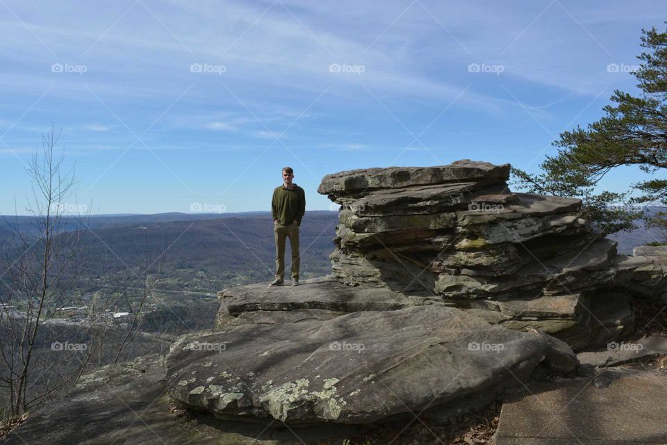Vista at Point Park Lookout Mountain Tennessee View of mountains