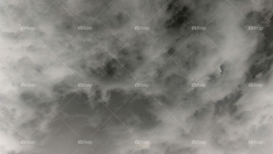 Ugly clouds above before unleashing hail, rain. and high winds.