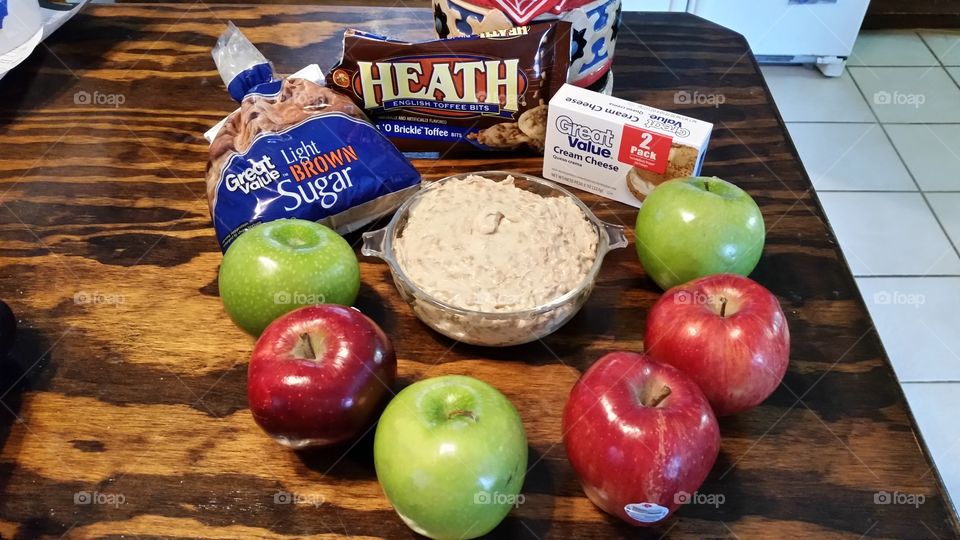 apples and dip