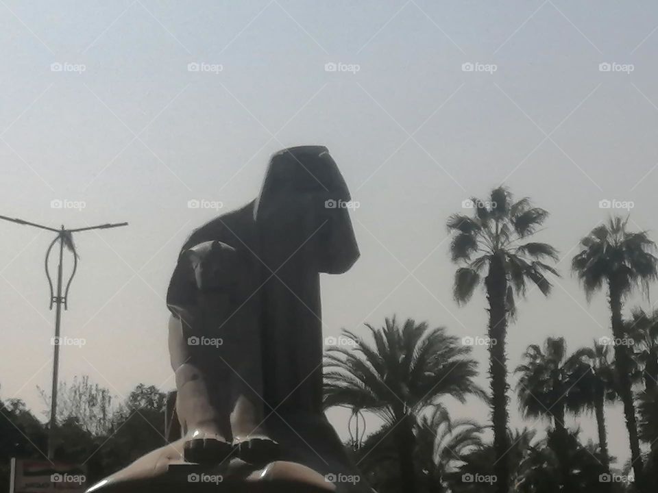 Statue in a huge square in Cairo