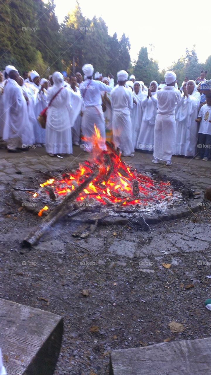 Religion, People, Festival, Ceremony, Flame