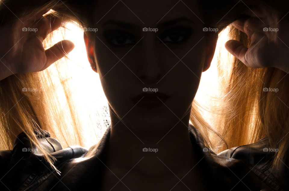 Girl, Backlight Portrait