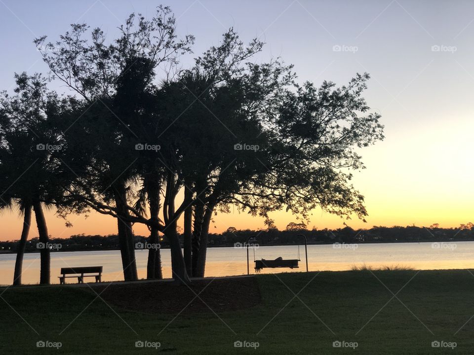 Ormond Beach Florida at sunset