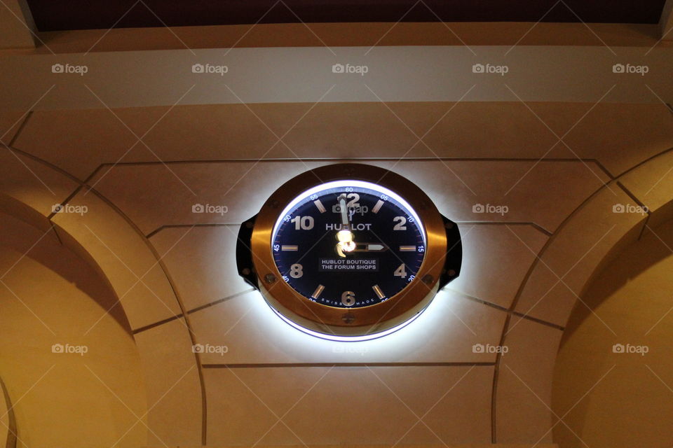 illuminated time clock