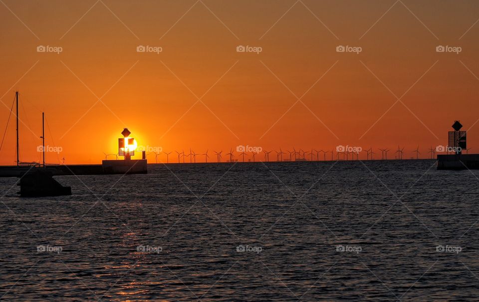 Sunset on the pier