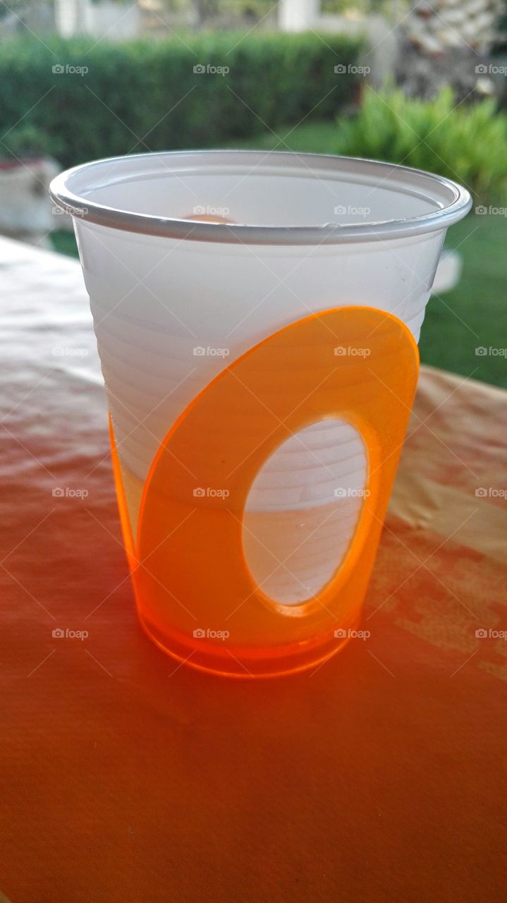 bicchiere con sottobicchiere