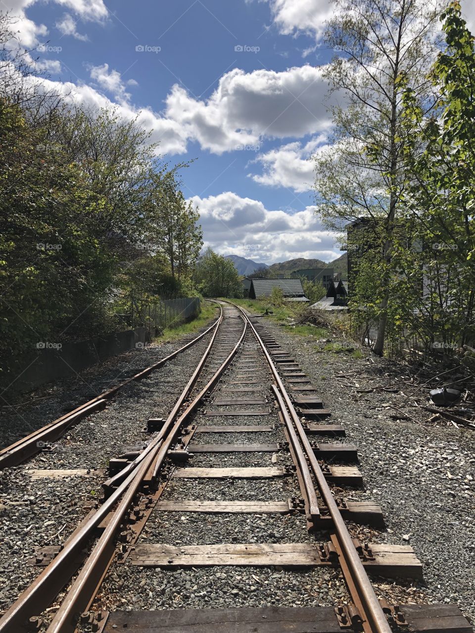 Rails in Arna, Norway