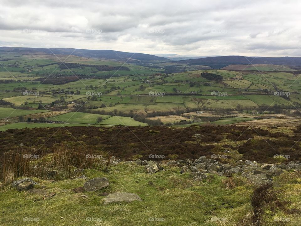 Views of Yorkshire on a grey winters day 
