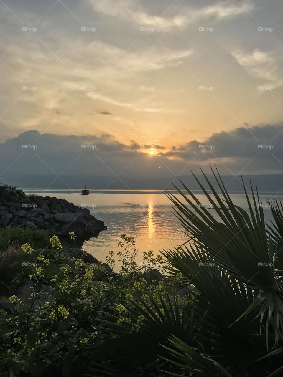 Seascape - Sea of Galilee in Israel 