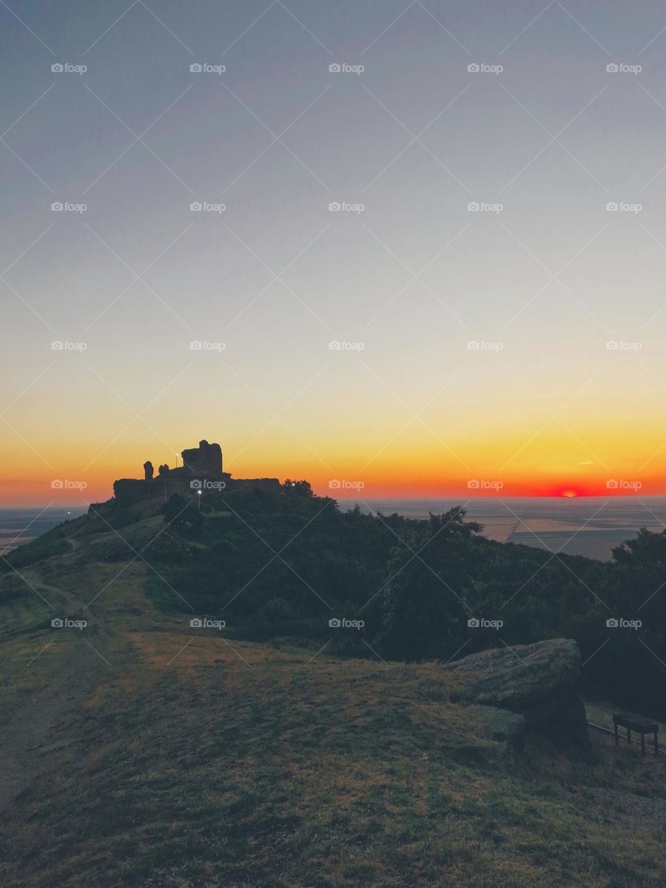 sunset at the city of Siria